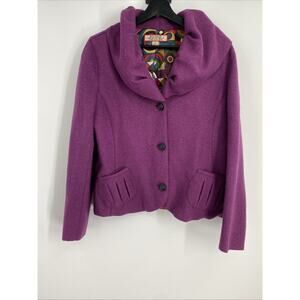 Beyond Threads Alpaca Jacket Women’s Size Medium Quiet Luxury Bohemian Casual